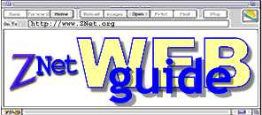 An image which resembles a web browser window open to www.znet.org and says 'Znet WEB guide'